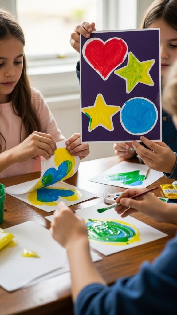  Sticker Resist Painting