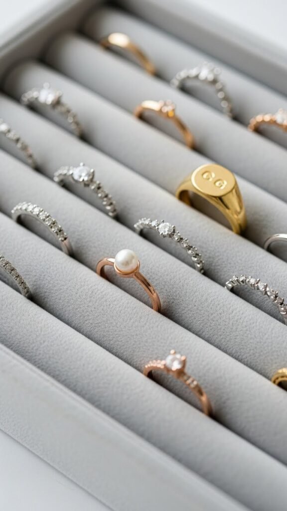 Tray with Ring Rolls