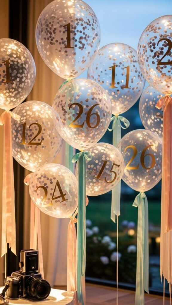  Confetti Balloons for Milestone Ages