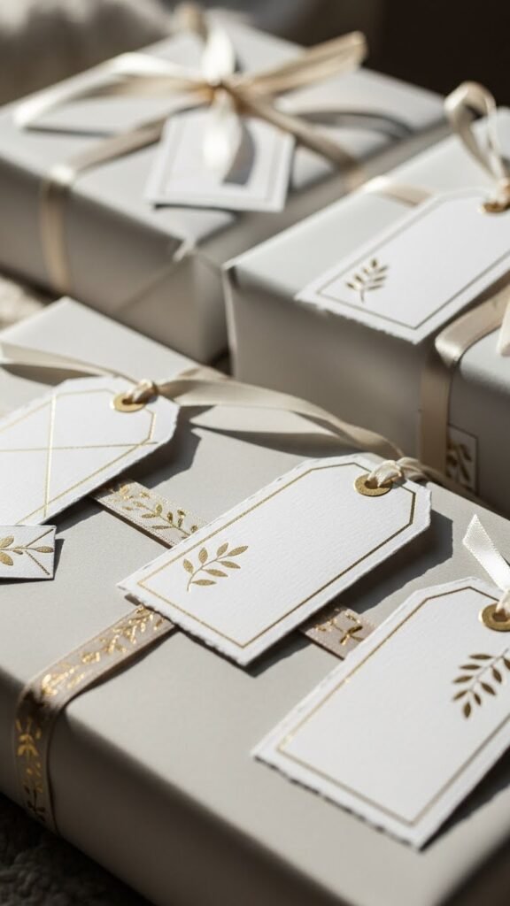  Elegant Gold Accent Tags