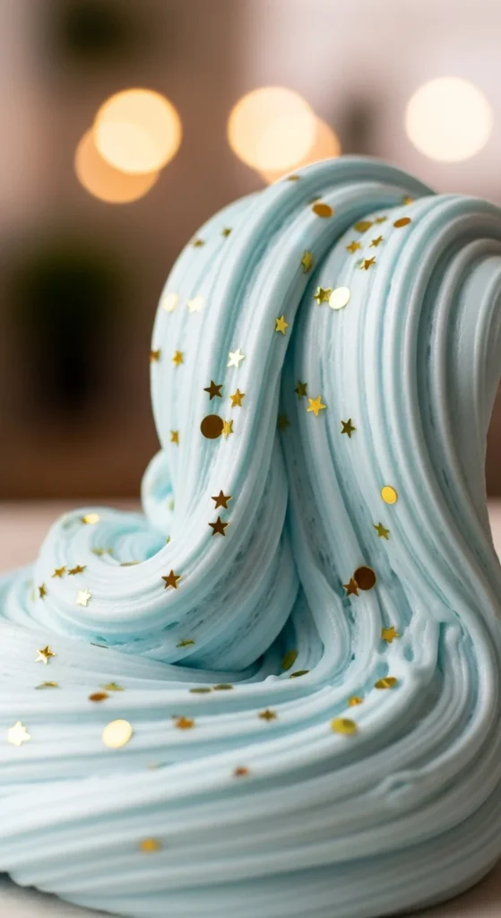 Gold Confetti Cloud Slime