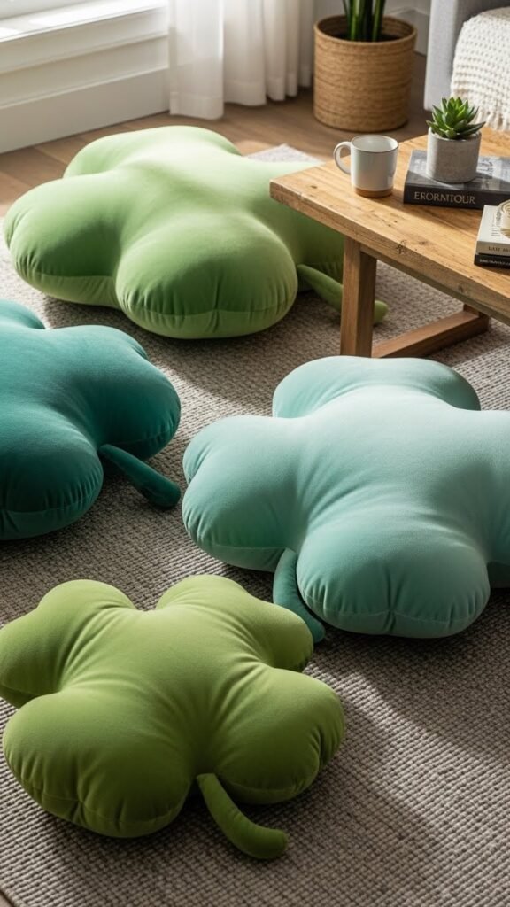 Shamrock Floor Pillows