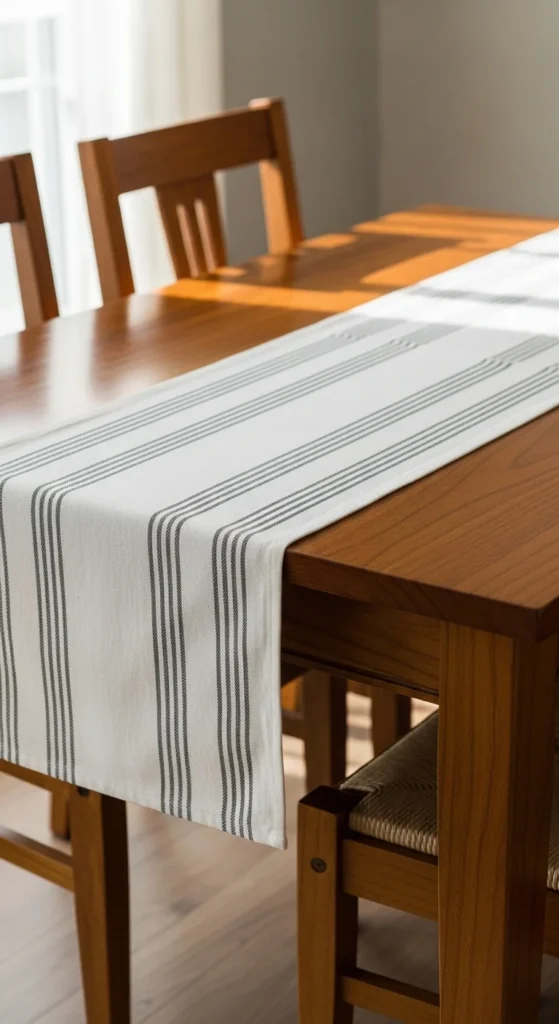 Classic Striped Cotton Runner