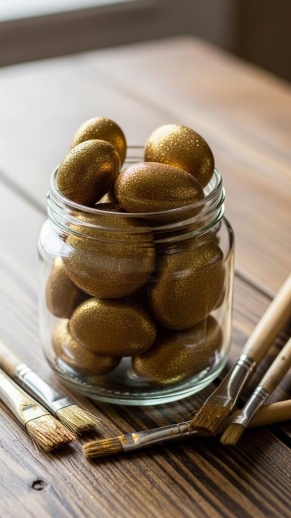 Glitter Stone Gold Pot