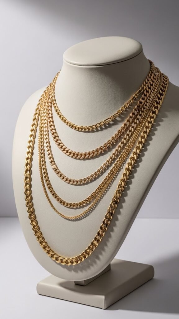 Layered Chain Necklace Set