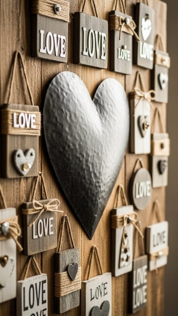 Rustic Metal Heart Accent