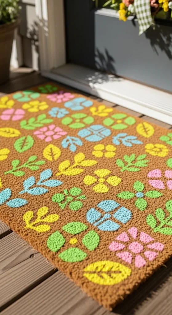 DIY Door Mat Stencil