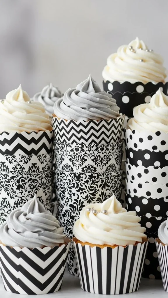 Elegant Black and White Liners