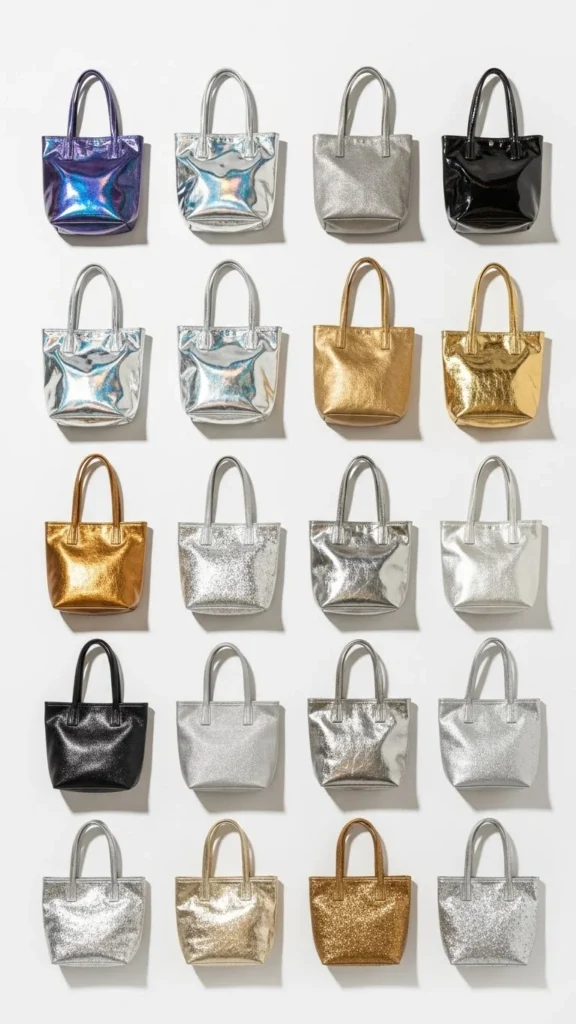 Metallic Tote
