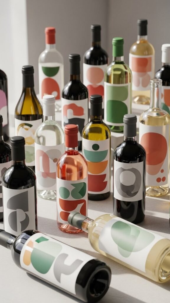 Modern Abstract Shape Labels