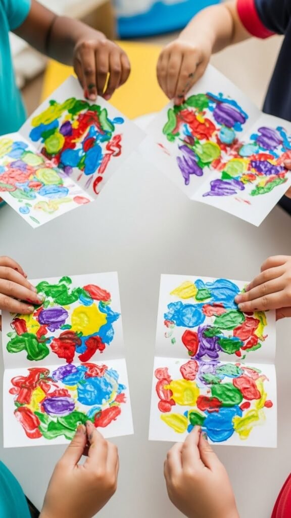 Paint and Fold Prints