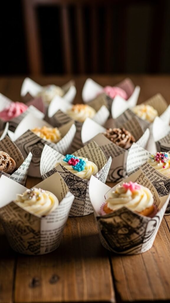  Recycled Book Page Wraps