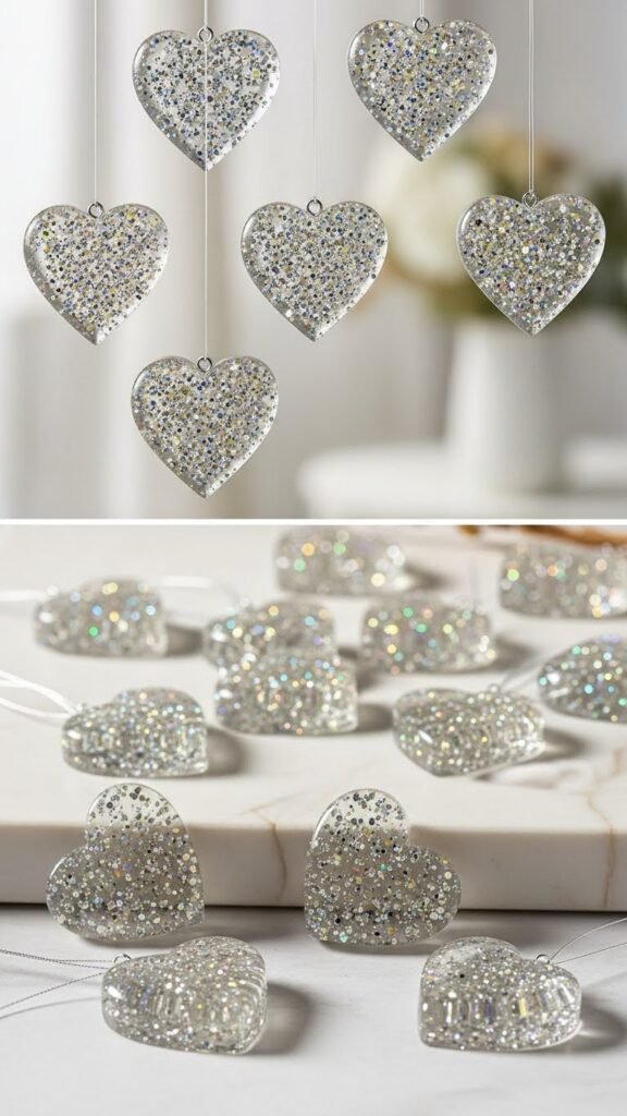  Resin Heart Ornaments for a Trendy, Modern Look