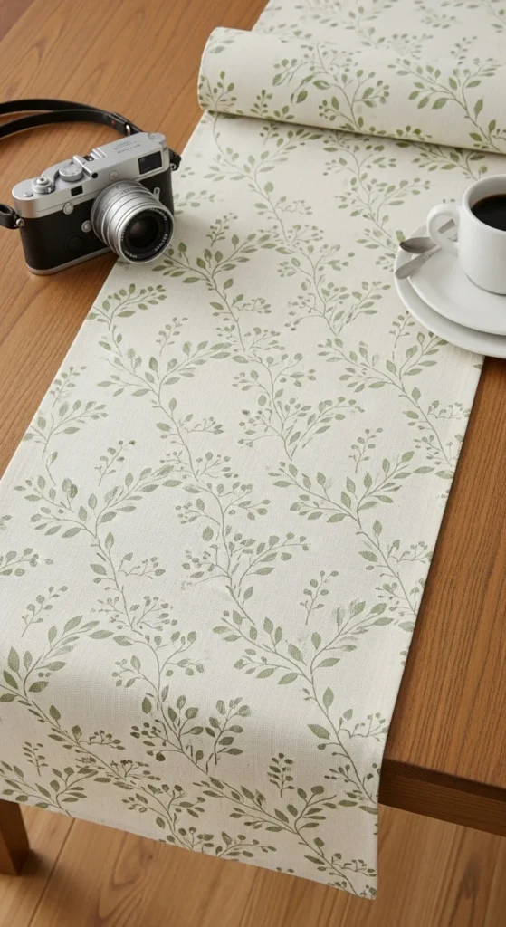 Stenciled Design Runner