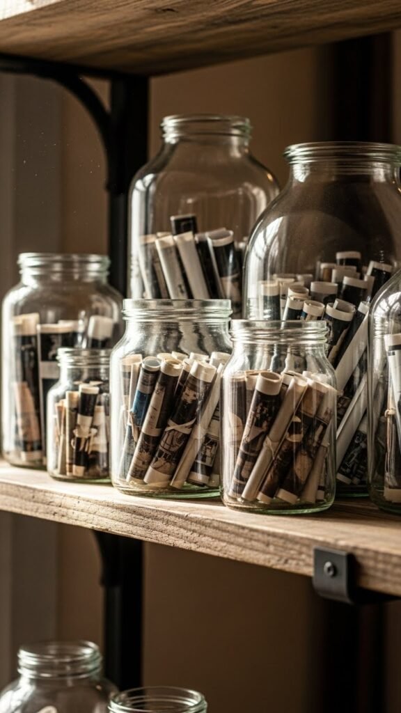 Glass Jar Photo Displays
