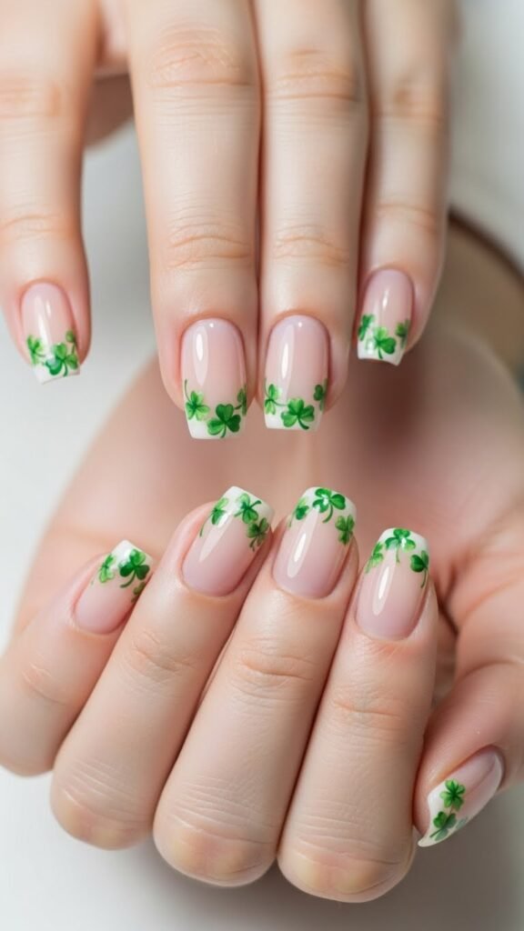 Mini Clover Border Nails