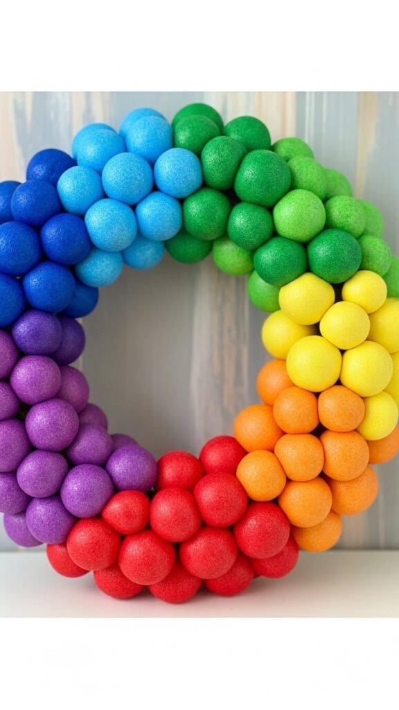  Foam Ball Rainbow Pop