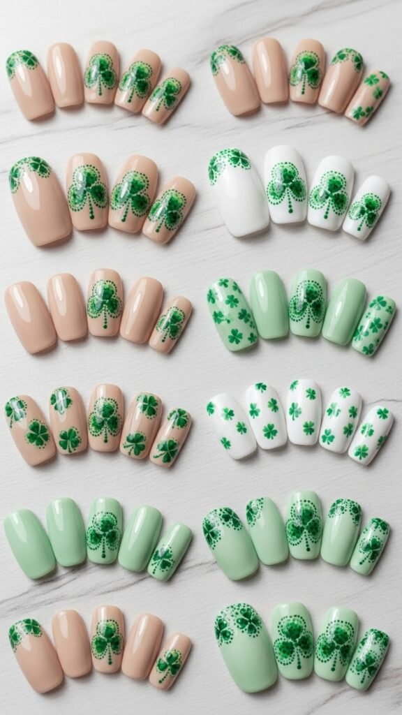 Green Dot Clover Illusion