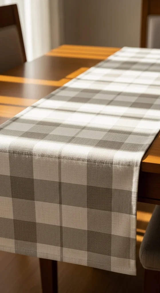  Neutral Checked Runner