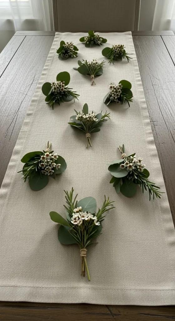 Simple Runner with Accent Pieces