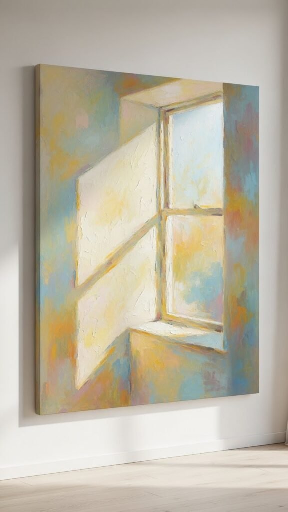 Abstract Window Light Canvas