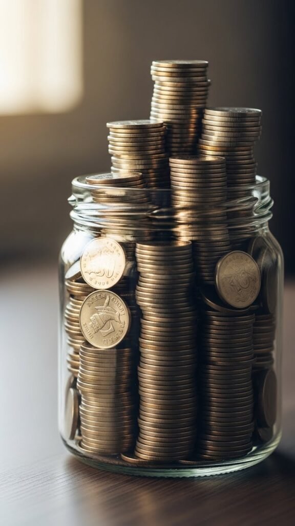 Coin Tower Challenge Jar