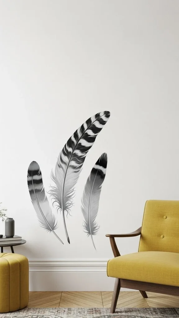 Elegant Feather Designs for a Light and Airy Feel