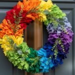 24 Charming Rainbow Wreaths That Welcome With Color