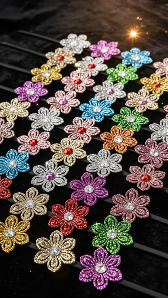 Glitter Floral Headband