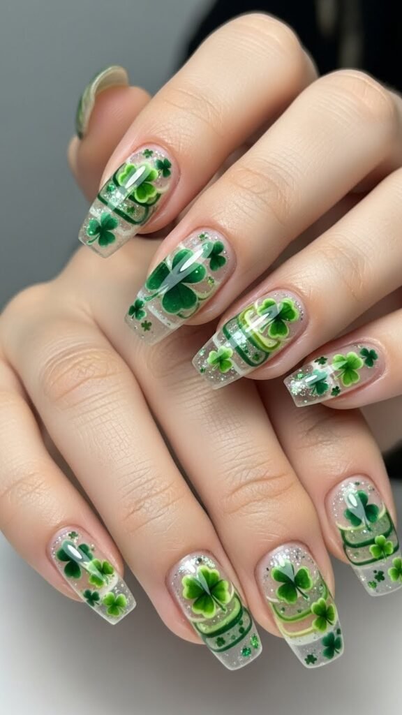 Glossy Clear Clover Overlay
