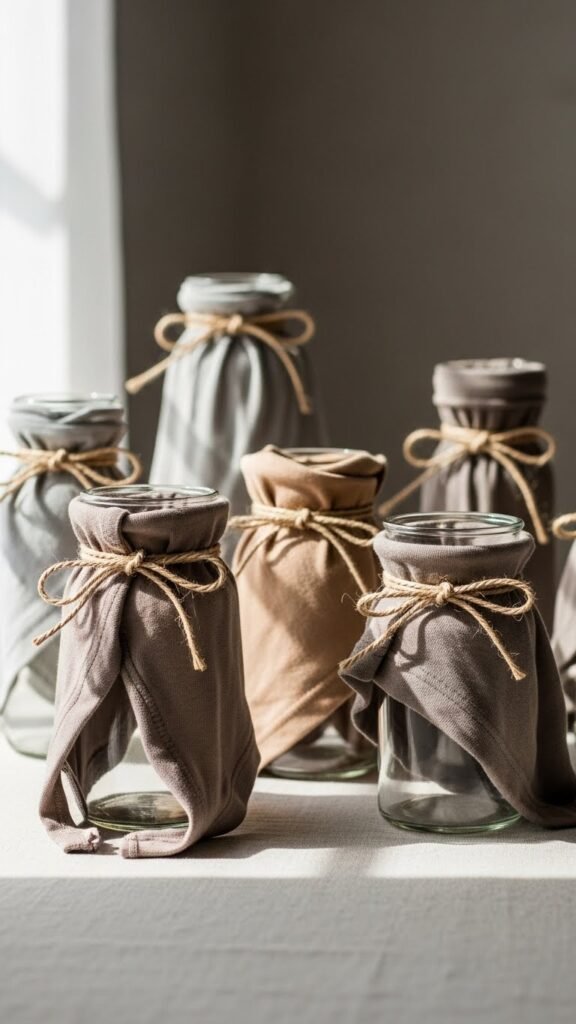 T-Shirt Wrapped Vases