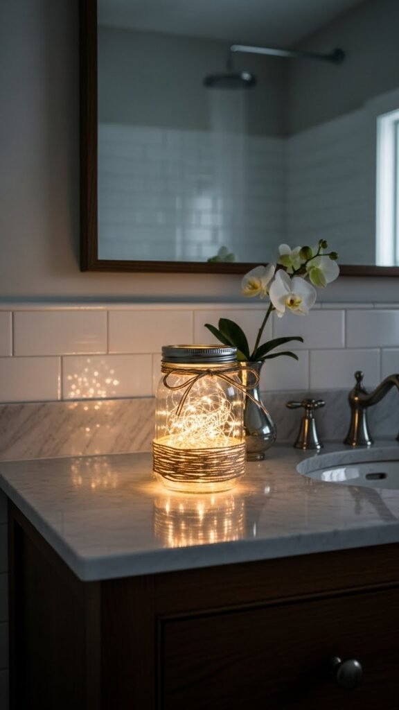 Bathroom Night Glow Jars