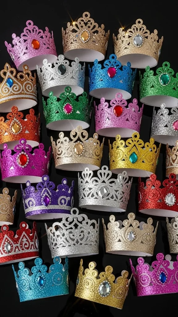 Glittery Paper Crown