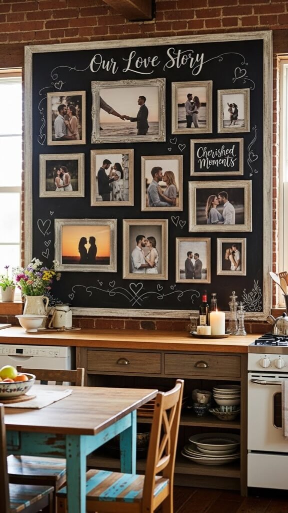  DIY Chalkboard Photo Display
