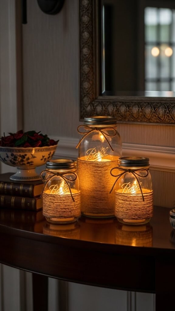  Entry Table Welcome Glow Jars