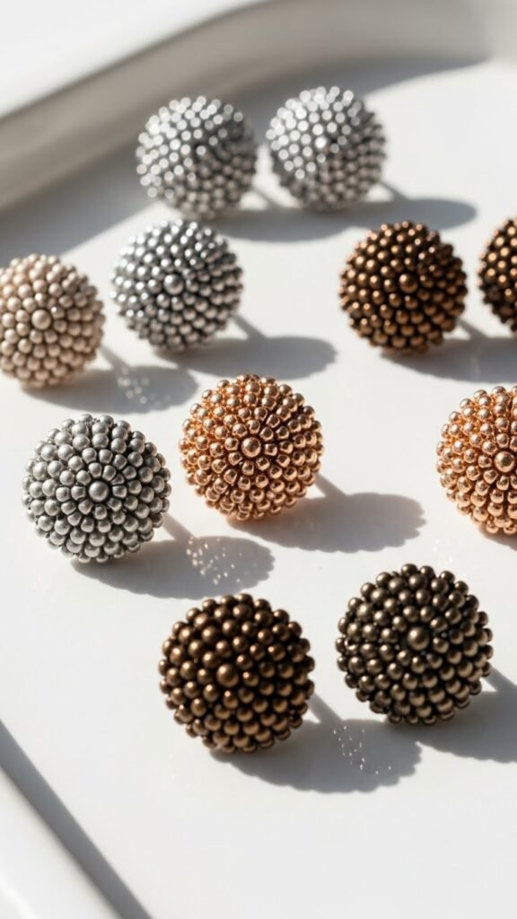 Beaded Statement Studs