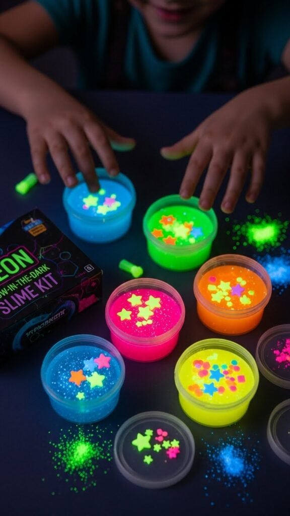 Neon Glow-in-the-Dark Slime Kit