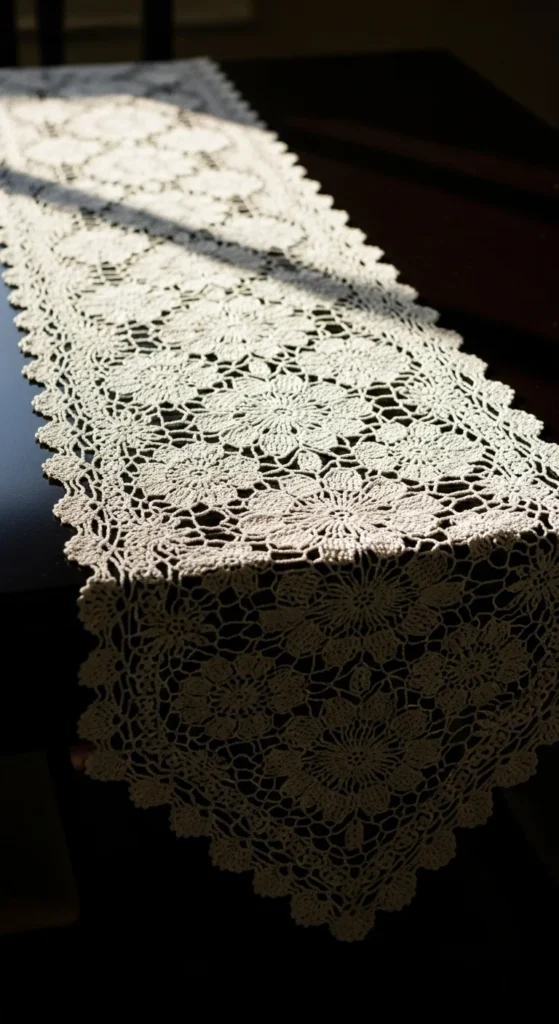 Crochet or Lace-Inspired Runner