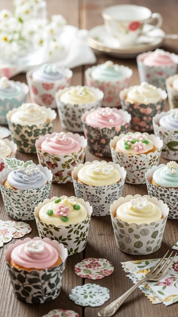 Floral Scrapbook Paper Wraps
