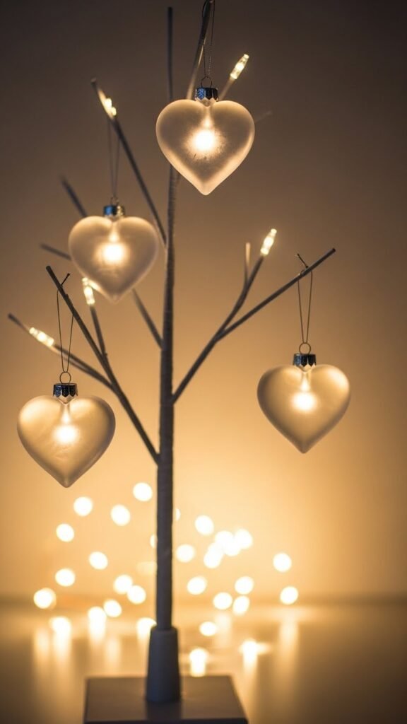  Frosted Glass Hearts for a Soft Glow
