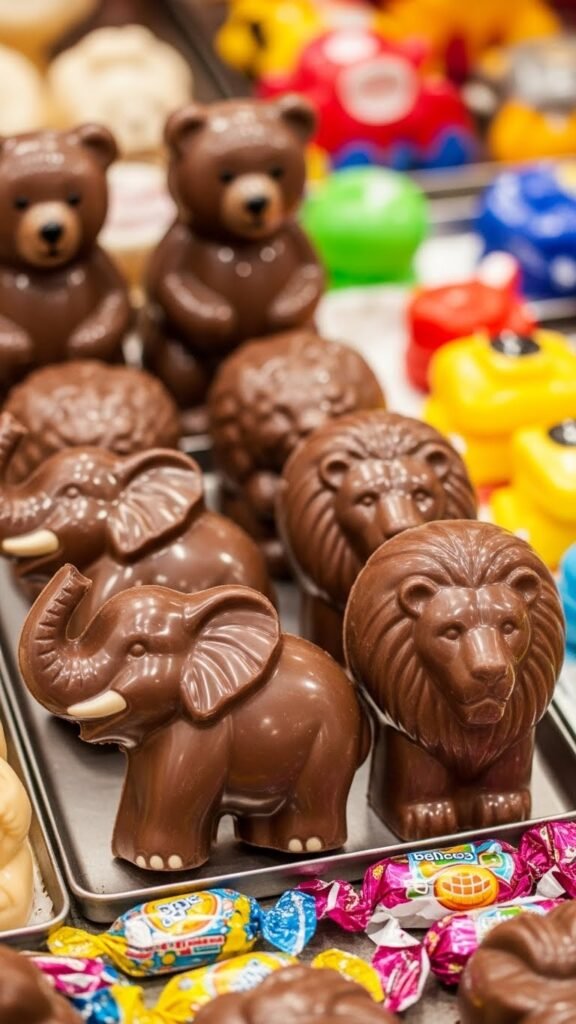 Animal-Shaped Chocolates for Kids