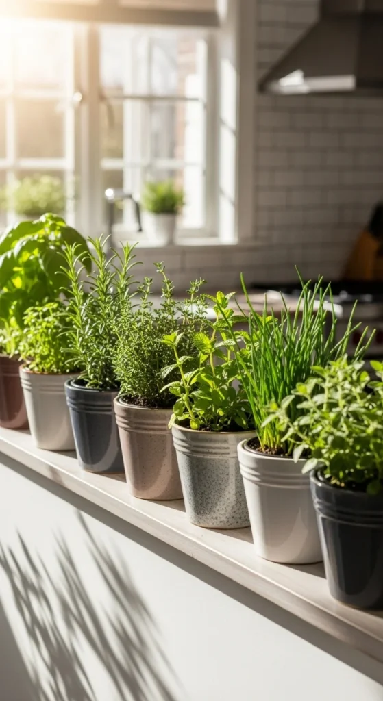 DIY Herb Windowsill Planters