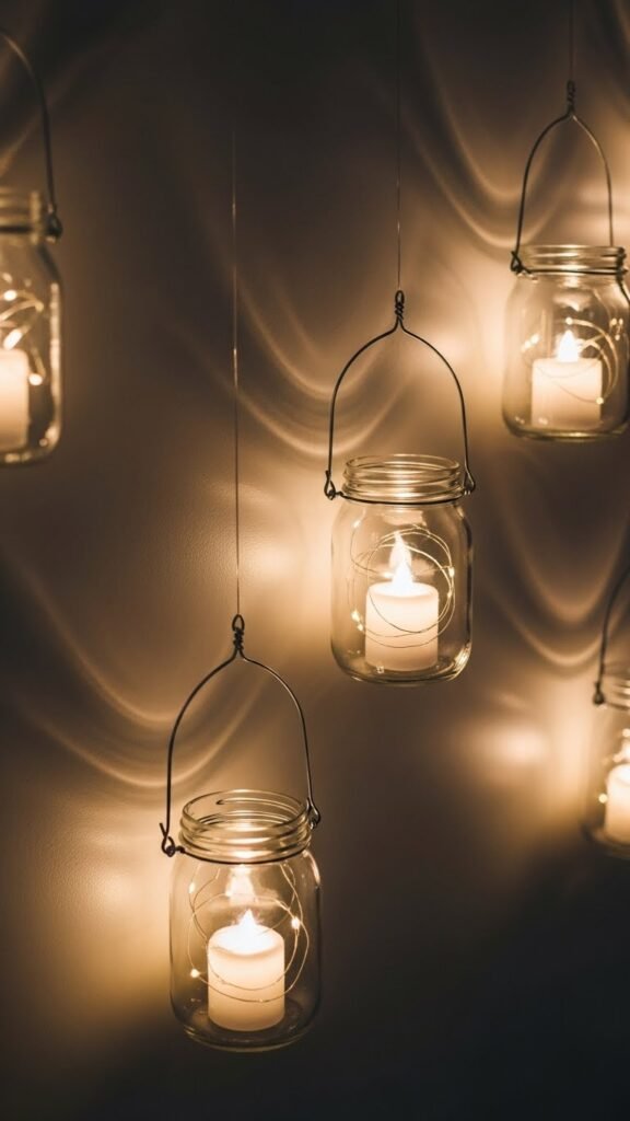 Hanging Handle Mason Jar Lights