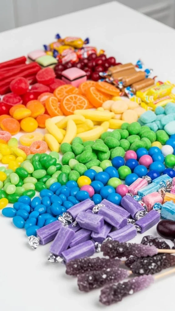 Rainbow Candy Display