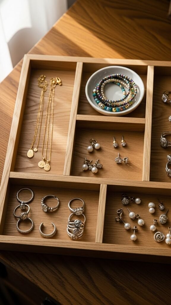 Wooden Compartment Tray