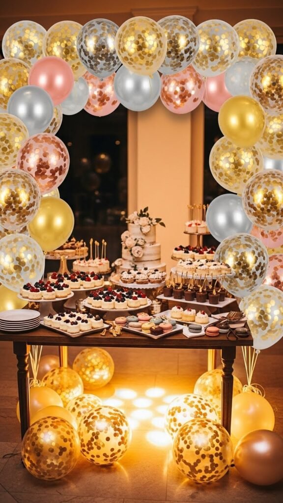 Confetti Balloons for Dessert Tables
