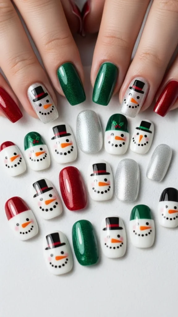 Sleek Snowman Faces