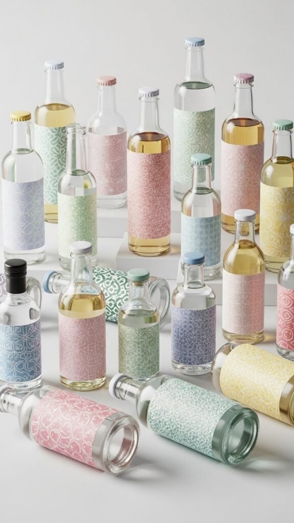  Soft Pastel Wrap Labels