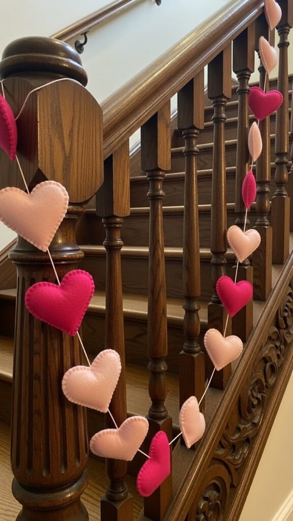 Staircase Railing Décor