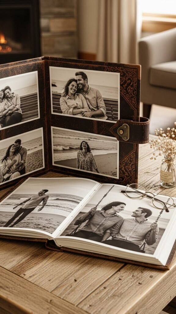 Vintage Photo Album Display